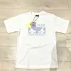 Venta al por mayor de fábrica Camiseta de manga corta Corteiz American High Street para hombre Azul Estampado RULES THE WORLD