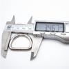 Direto da fábrica 1-5 cm fivela em forma de D anel em forma de D fio de ferro semicircular anel em forma de D fivela de corda para animais de estimação