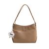 Bolso de mano suave de gran capacidad para mujer, bolso de hombro versátil, bolso cruzado informal sencillo, de moda, 2024
