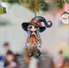 Modelo Nuevo Transfronterizo Amazon Acrílico Plano Personalizado Creativo Decoración de Halloween Adorno Colgante para Espejo Retrovisor de Coche