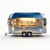 Venta al por mayor directa de fábrica Estilo Celebridad de Internet Food Truck Acero Inoxidable Carrito Móvil de Comida Callejera Personalizable