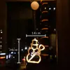 Decoração de Natal LED luz pendente para quarto Shopping Center cortina interna cordão de luz colorida bateria feriado lâmpada de sucção atacado