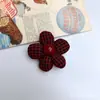 Acessórios Florais Estéreo Escuros Estilo Coreano Xadrez Acessórios para Roupas DIY Pingentes para Bolsas Acessórios para Capa de Celular