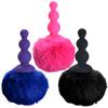 Pequeno pagode bola de pelo silicone posterior plugue anal dispositivo de masturbação plugue anal de silicone brinquedos sexuais adultos atacado
