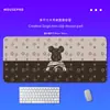 Mouse Pad Grande da Marca Trendy Violent Bear com Design Espessado com Trava de Borda de Precisão, Tapete de Mesa para Jogos, Pad de Teclado de Borracha Antiderrapante para Escritório