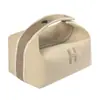 Bolsa de Maquillaje Portátil Simple, Bolsa Portátil de Lona, Bolsa de Almacenamiento Impermeable y a Prueba de Polvo Estilo Europeo, Neceser de Gran Capacidad, Bolsa para Lonchera