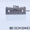 Porcas retangulares de aço inoxidável 304, porcas multi-furo, acessórios para perfil de alumínio, porcas não padronizadas M6, M4, M8