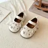 Zapatos de Cuero para Bebé Niña Flor Dulce 2026 Otoño Nueva Llegada Zapatos Casuales para Niñas Zapatos de Princesa para Niños Pequeños Zapatos Individuales para Jardín de Infancia