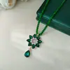 Nuevo Collar de Estilo Étnico Chino Cadena Larga para Suéter Lujo Ligero Gama Alta Moda Otoño e Invierno para Mujer Accesorio de Colgante Versátil