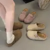 Zapatos sin cordones Muller de suela gruesa y punta cerrada estilo Birkenstock para mujer, Nuevo modelo Otoño 2026, Zapatos Retro sin cordones Birkenstock con aumento de altura oculto