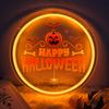 Luz de Neón de Halloween Alimentada por USB de 5V Luz Decorativa de Fantasma de Calabaza Luz de Ambiente de Feliz Halloween
