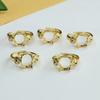 Anillo de Cobre Chapado en Oro Ai Yu con Montura 10*12mm para Anillo de Jade, Ámbar, Perla Venta al por Mayor S3110154
