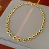 Collar Ovalado Vintage Incrustado de Diamantes, Cadena para Suéter de Lujo Ligero de Nicho, Joyería Retro Estilo Palacio para Mujeres con un Toque de Alta Gama