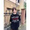 Chubby girl Ropa Etiqueta Pequeña Estampada Camiseta de Manga Corta Top Ropa Camiseta de Manga Corta de Algodón Ropa de Clase Alta para Mujer Verano para Hombre