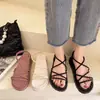 Zapatos de Mujer para Comercio Exterior de Amazon Estilo Hada Vacaciones en la Costa Sandalias Tailandesas para Mujer 2025 Zapatos de Plataforma de Verano
