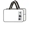 Bolsa Transparente com Zíper para Maquiagem, Higiene Pessoal, Armazenamento, Embalagem de PVC, TPU, EVA, Pode ser Impressa com Logo