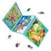 Rompecabezas Magnético Educativo para Niños Libro Plegable para Bebés 3-5 Años Juguetes Educativos para Niños Rompecabezas de Madera