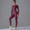 Nueva Ropa de Yoga de Manga Larga Amigable con la Piel Ropa de Fitness de Alta Intensidad Pilates Running Deportes Traje Top de Manga Larga
