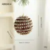Nueva Bola de Espuma Navideña Colgante de Café con Polvo de Purpurina Brillante para Decoración de Árbol de Navidad Colgante Adorno Arreglo