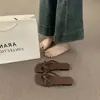 Primer Encuentro: Chanclas estilo minimalista para mujer, para uso exterior en verano, nuevo modelo 2026, adecuadas para combinar con faldas, estilo de hada para la playa