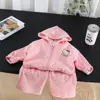 Conjunto de Dibujos Animados de Otoño para Niñas 2026 Primavera y Otoño Nuevo Conjunto Casual de Dos Piezas con Sudadera y Mangas Largas Ropa Infantil