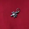 Colgante de plata de ley S925 del árbol de la vida, colgante de ramo estilo chino, colgante de plata pura del árbol sagrado, accesorio de pulsera DIY hecho a mano, plata