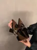 Zapatos Mary Jane de Punta Fina Estilo Retro First Encounter para Mujer, Nueva Colección Otoño/Invierno 2026, Planos de Tacón Grueso, Estilo Coreano, Moda Estilo Británico