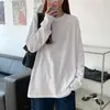 Camiseta de Manga Longa para Mulheres Plus Size 100kg Estilo Americano Marca da Moda Estilo Ins Camada de Base Primavera e Outono 2026