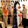 Amazon Halloween Árvore Negra Corpo Espuma Roxa Morcego Decoração Árvore com Pingente de Abóbora Decoração de Atmosfera de Terror