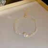Pulseira Extensível de Zircônia Incrustada com Diamantes e Esmeraldas, Luxo Leve, High-End, Pulseira Super Brilhante, Joia de Mão de Temperamento Moderna e Versátil Atacado