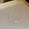 Pulseira de Diamante com Zircônia Puxar Pulseira Esmeralda Coreana Super Brilhante Elegante de Alta Qualidade Joias para Melhor Amiga Atacado Tendência Feminina