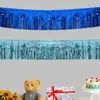 Nova Cortina de Seda de Chuva Brilhante 30*300cm Banner de Teto Guirlanda Decoração de Festa de Feriado Decoração Pendente de Borla de Teto