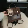 Bolsa de Mão Casual Texturizada Fashionável de Grande Capacidade 2026 Mochila Estilosa Nova Fosca Estilo Ins Bolsa Quadrada Pequena