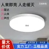 Luminária de Teto LED Personalizada de Fábrica com Sensor de Corpo Humano, Luz de Painel Radar com Desligamento Automático, Luz Inteligente à Prova de Três (Poeira, Água, Impacto) com Controle de Som e Luz