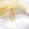 Pendientes Grandes Exagerados, Pendientes de Corazón Estrella de Cinco Puntas, Pendientes Grandes de Material de Cobre de Alta Gama, Pendientes Redondos Chapados en Oro que No Se Desvanecen