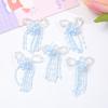 Accesorios de bricolaje con borlas de flor de durazno con degradado romántico de estilo antiguo, horquilla tejida a mano, accesorios para el cabello, horquillas, pendientes, material al por mayor