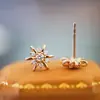 Pendientes de Estrella de Seis Puntas de Plata Pura S925 de Art Source, Lujo Ligero, Gama Alta, Pendientes Elegantes para el Trabajo, Modernos y a la Moda