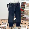 Calça Jeans Masculina 2026 Nova Outono Primavera Marca Tendência Bordada Solta Perna Reta Outono Preto Cinza Stretch Casual Calça Longa