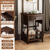 Mesa auxiliar de sofá, mueble auxiliar de té, mesa de esquina, juego de té, mesa de té pequeña móvil, estante de almacenamiento de té de pared, soporte de té, mesa de té