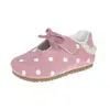 Zapatos de Cuero para Bebé Niña Primavera Ballet Punta Redonda Zapatos de Patito Zapatos para Niños Zapatos de Princesa Mary Janes de Lunares Dopamina Zapatos de una Sola Hebilla