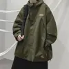 Chaqueta con capucha de trabajo de estilo japonés de moda para hombre, primavera y otoño, abrigo casual elegante y versátil
