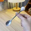 Cuchara de Café de Acero Inoxidable, Cuchara de Postre, Cuchara para el Hogar, Cuchara para Condimentos, Cuchara para Revolver, Cuchara para Pastel de Aspecto Elegante, Cuchara de Bola, Recuerdo