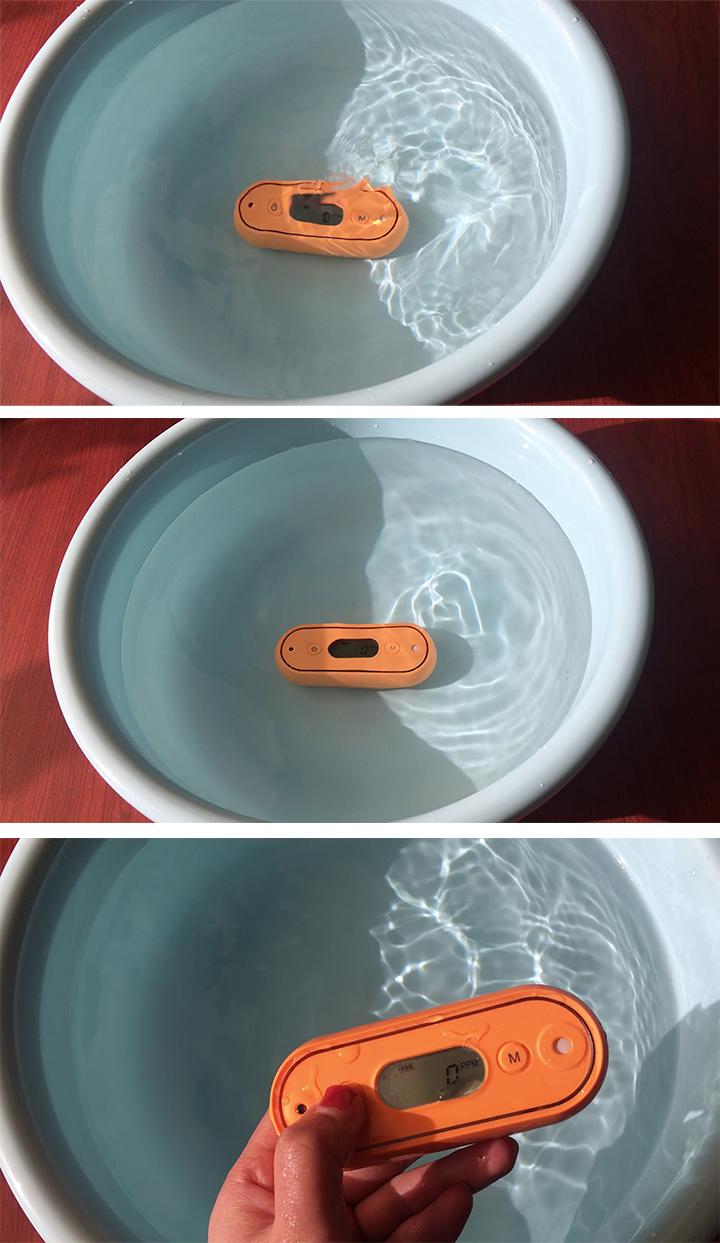 Portable CO gas detector range 1000ppm co concentration monitor LCD display sound light vibrating alarm with IP67