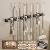 Clip de Soporte de Pared para Mopa con Ventosa, Gancho para Trapo en la Parte Trasera de la Puerta, Estante de Almacenamiento para Escobas y Mopas, Gadget de Fijación a la Pared del Baño