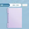 Cuaderno de Hojas Sueltas Extraíble Sijin A4 Se Puede Cambiar para Reemplazar el Núcleo de Hojas Sueltas Cuaderno de Líneas Horizontales Estudiante Cuaderno de Cuadrícula Engrosado