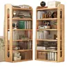 Estantería de esquina de madera maciza, estante de almacenamiento de pie, gabinete estrecho de pino, gabinete de almacenamiento para el hogar de niños, estantería combinada para sala de estar