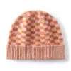 Colección nueva de otoño/invierno a cuadros estilo coreano: gorro de punto unisex de cachemira, cálido y a prueba de viento, con protección para las orejas, estilo grueso
