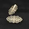Horquilla Galvanizada Estilo Antiguo Rombo Geométrico Flor de Nube Pinza Plana de Pico de Pato Accesorio para el Cabello Hanfu Accesorios para Joyería DIY