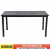 Mesas y sillas de plástico-madera para exterior para patio, villa, jardín, balcón, impermeables y a prueba de sol, terraza de ocio, muebles de exterior para cafetería