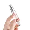 Frasco Dispenser de Perfume, Frasco Roll-on de Água de Colônia, Frasco Roll-on de Água de Colônia com Óleo Essencial, Frasco de Vidro com Borrifador de Duas Pontas, Frasco Vazio